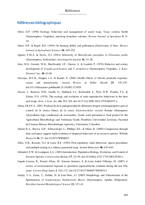 Références et bibliographie